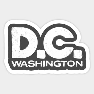 Washington D.C. Vintage Typography Sticker